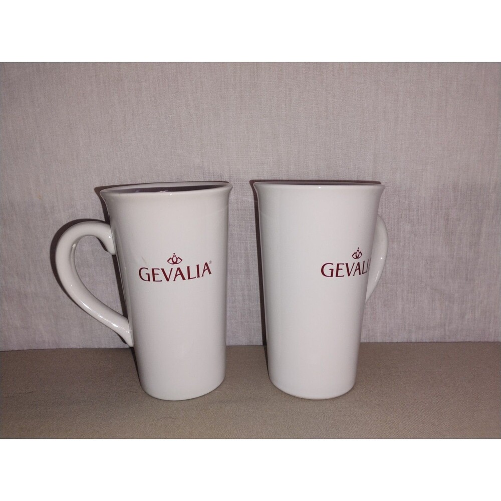 2 Gevalia 16 ounce Tea Coffee Mug Cup Ceramic